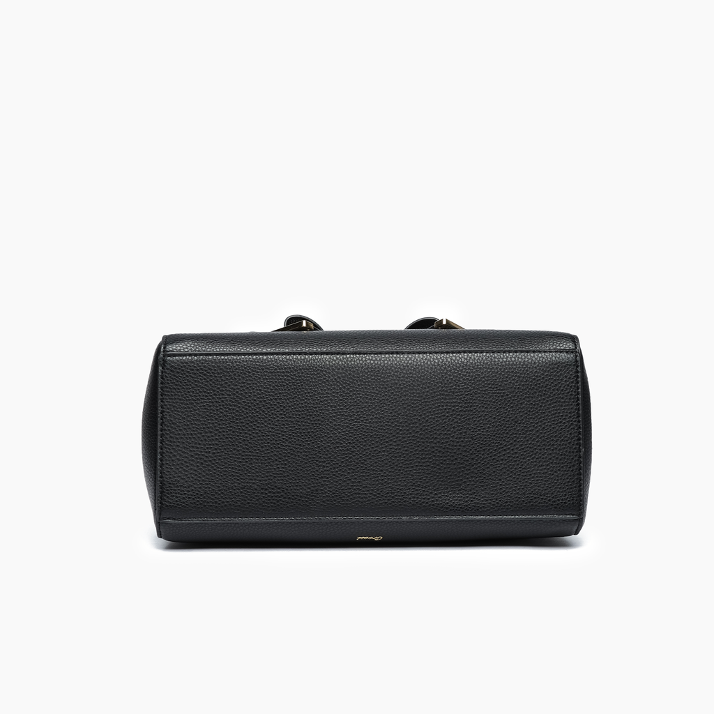 Poppy Bowtie Structured Top Handle Spring Shoulder Bag