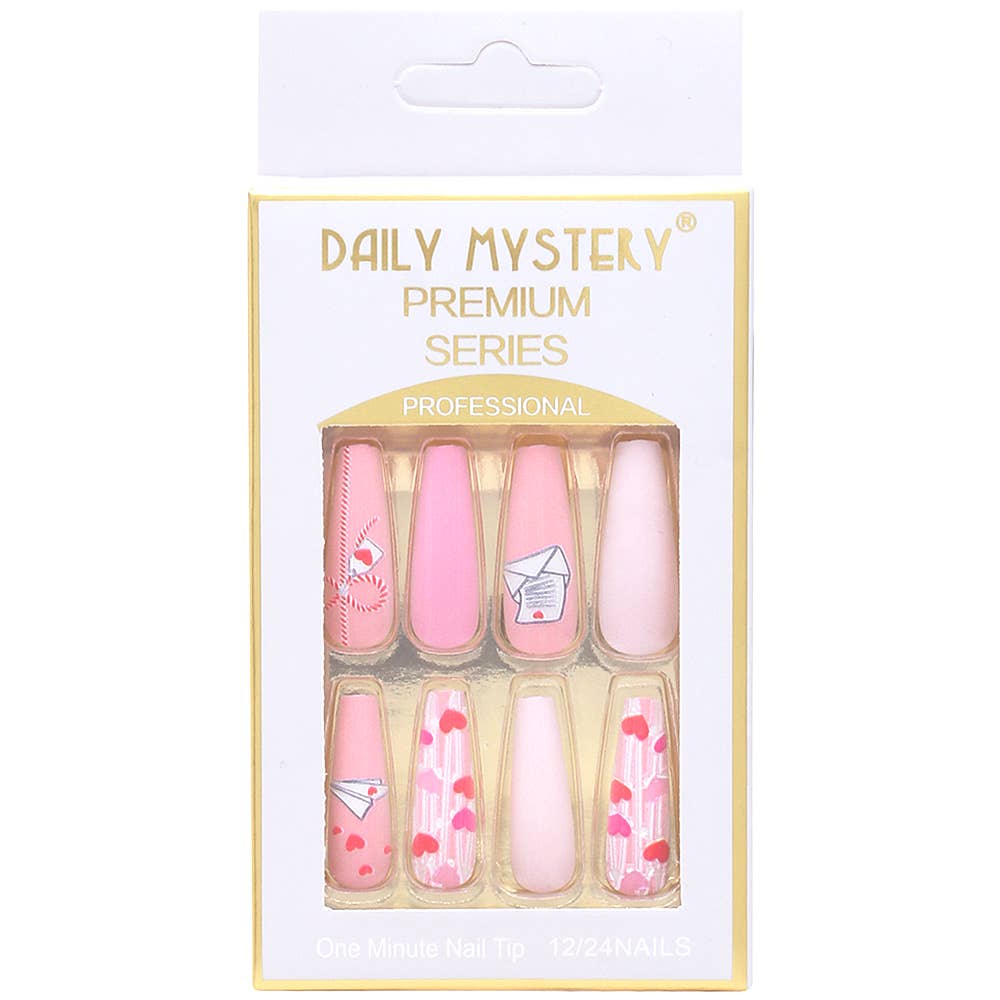 DAILY MYSTERY PREMIUM SERIES HEARTS DESIGN NAIL D, JBS 0017