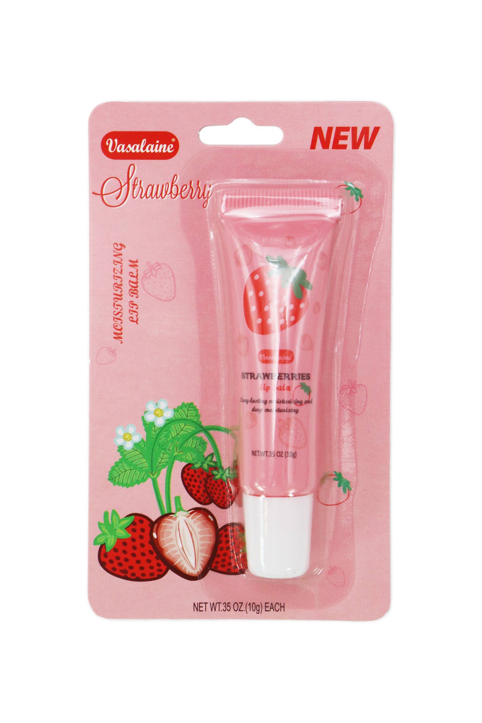 Strawberry Scented Gel Lip Balm Squeeze Tube -