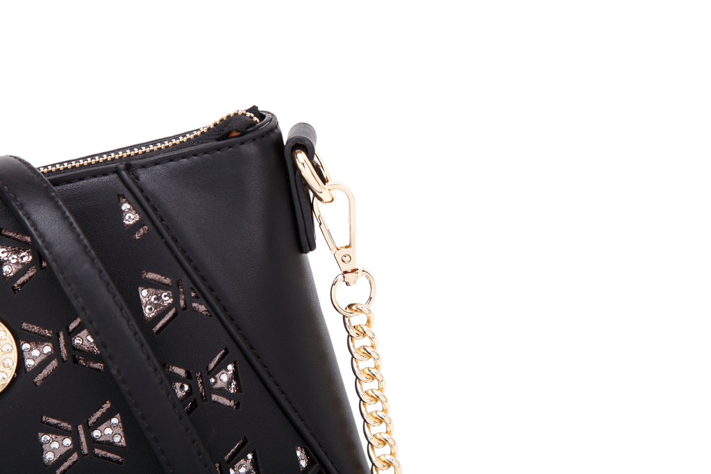 Brangio Italy Laser Cut Crossbody Bag – Designer Purse