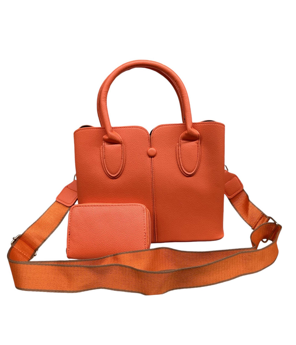 2-Piece Tall Tote Bag Set - Work Purse & Pouch