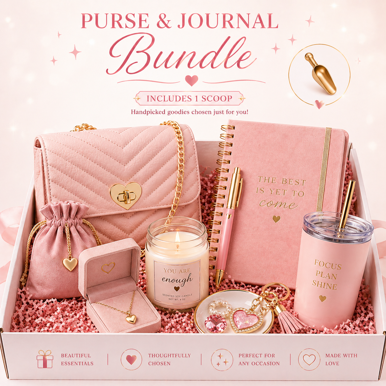 Purse & Full Size Journal Bundle                        Comes with a Scoop !                                 Choose your color and we do the rest